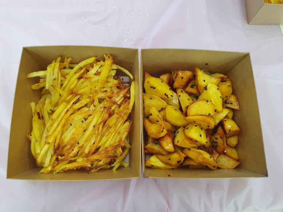 전통간식(고구마 맛탕과 고구마전)